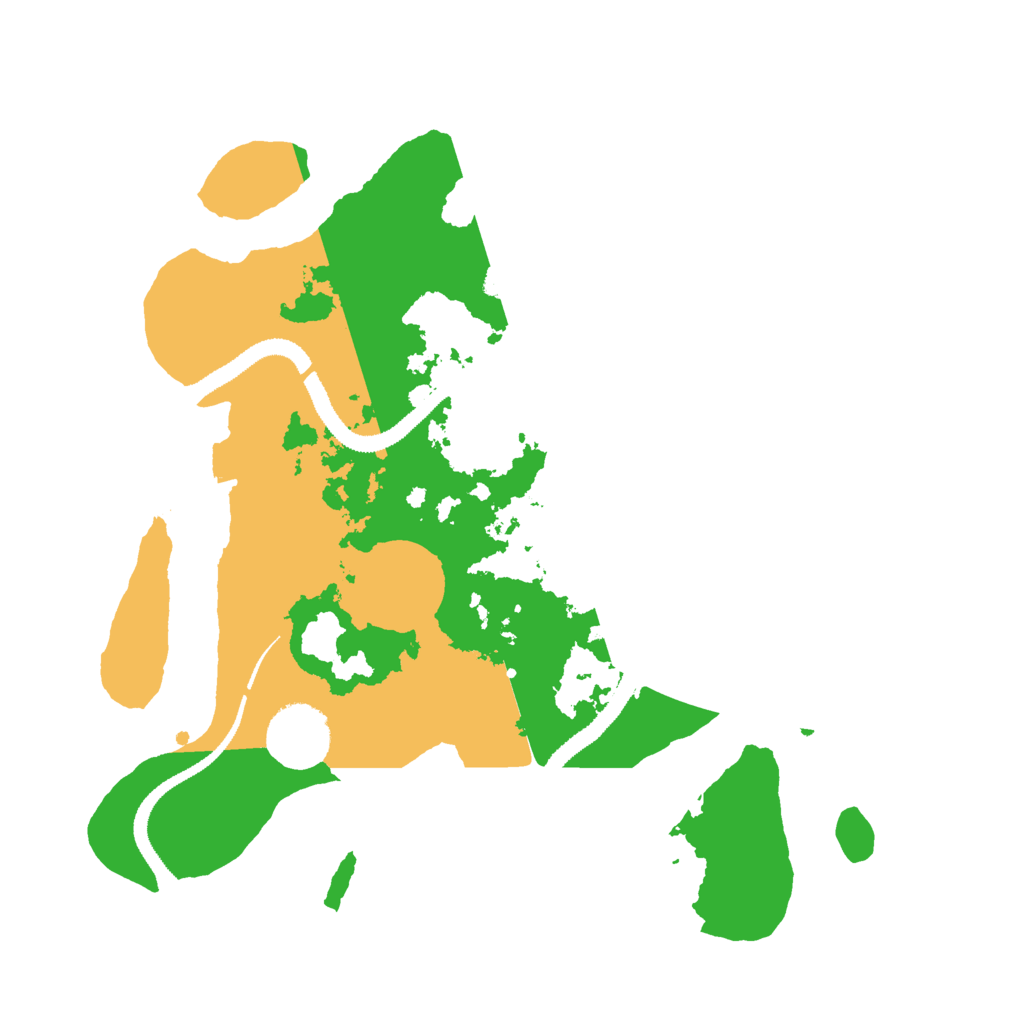 Biome Rust Map: Procedural Map, Size: 3000, Seed: 52129086