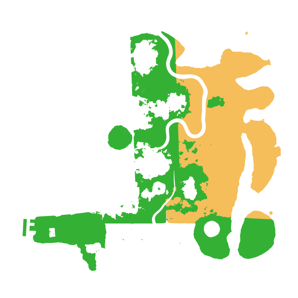 Biome Rust Map: Procedural Map, Size: 3500, Seed: 116782