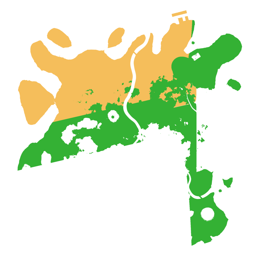 Biome Rust Map: Procedural Map, Size: 3500, Seed: 332169635