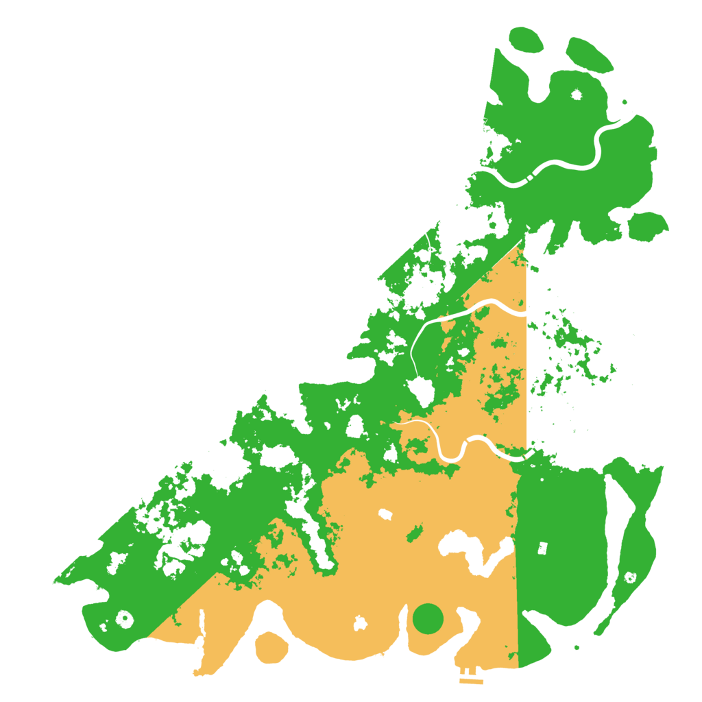Biome Rust Map: Procedural Map, Size: 6000, Seed: 23412