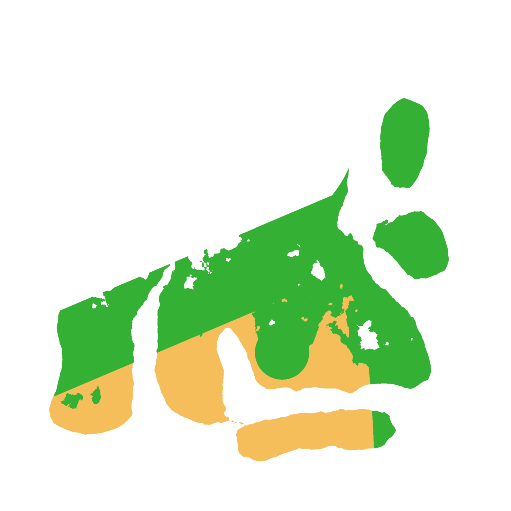 Biome Rust Map: Barren, Size: 2500, Seed: 57219