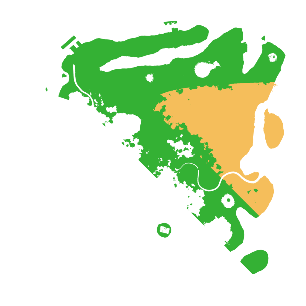 Biome Rust Map: Procedural Map, Size: 3500, Seed: 68912587