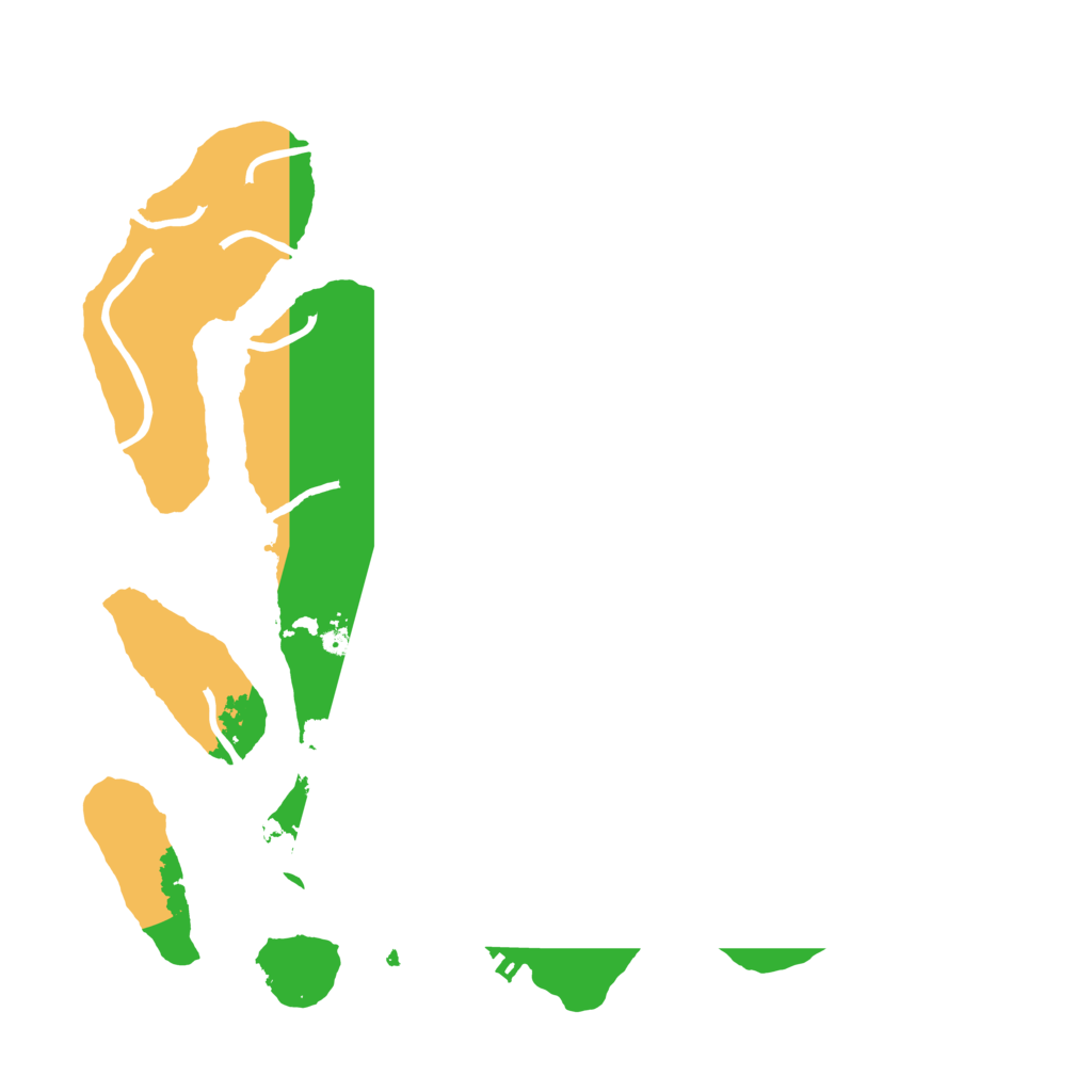 Biome Rust Map: Procedural Map, Size: 3500, Seed: 53264996