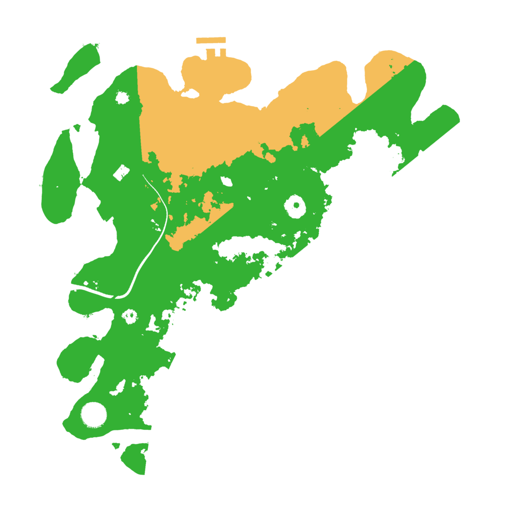 Biome Rust Map: Procedural Map, Size: 3500, Seed: 5061