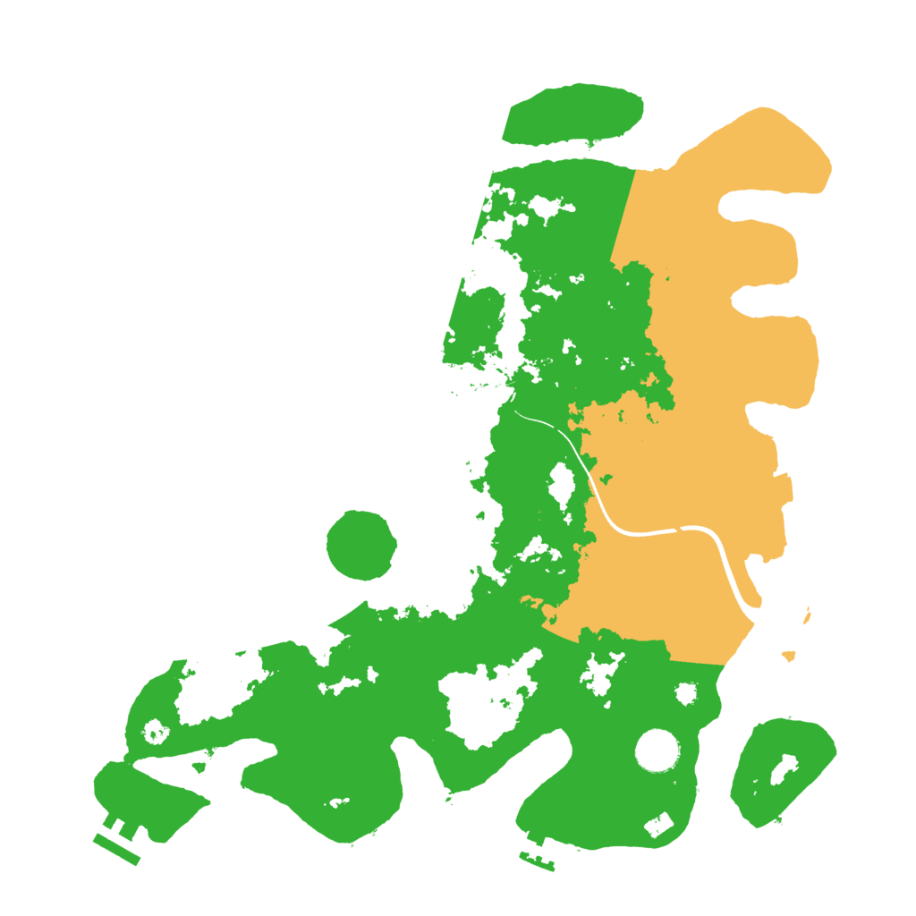 Biome Rust Map: Procedural Map, Size: 3700, Seed: 37462748