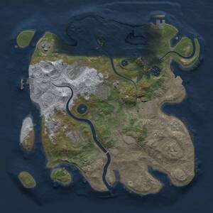 Thumbnail Rust Map: Procedural Map, Size: 3250, Seed: 2, 14 Monuments