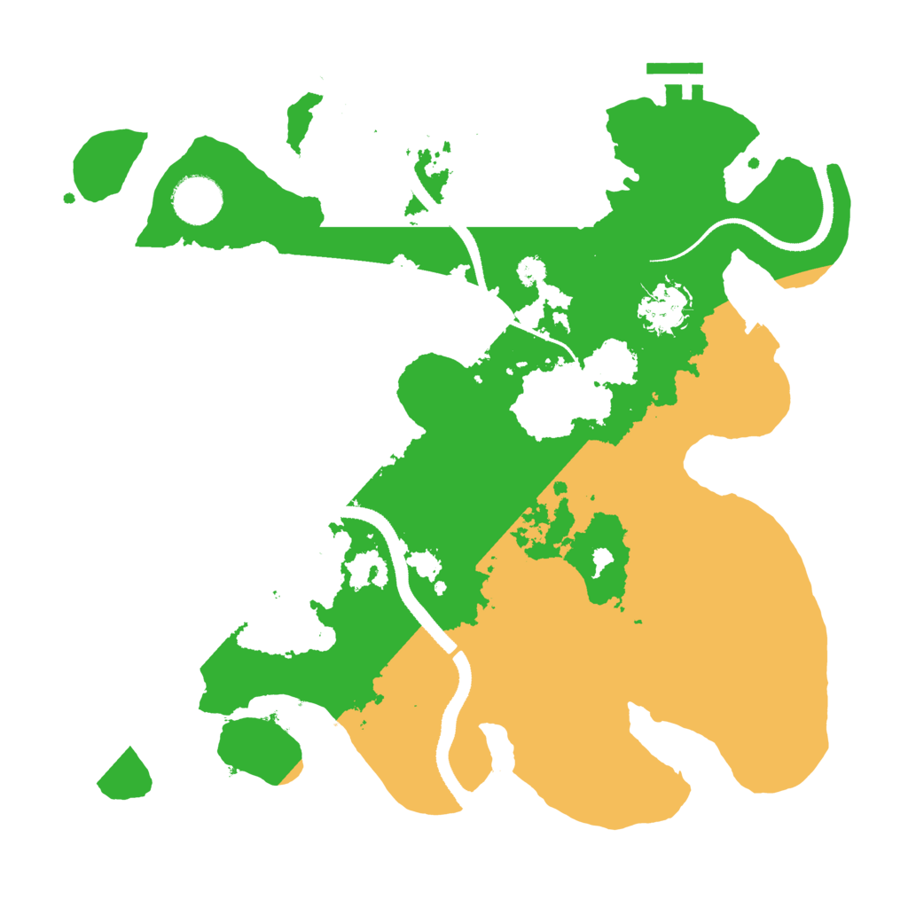 Biome Rust Map: Procedural Map, Size: 3250, Seed: 2