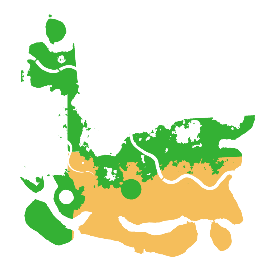 Biome Rust Map: Procedural Map, Size: 3500, Seed: 9432