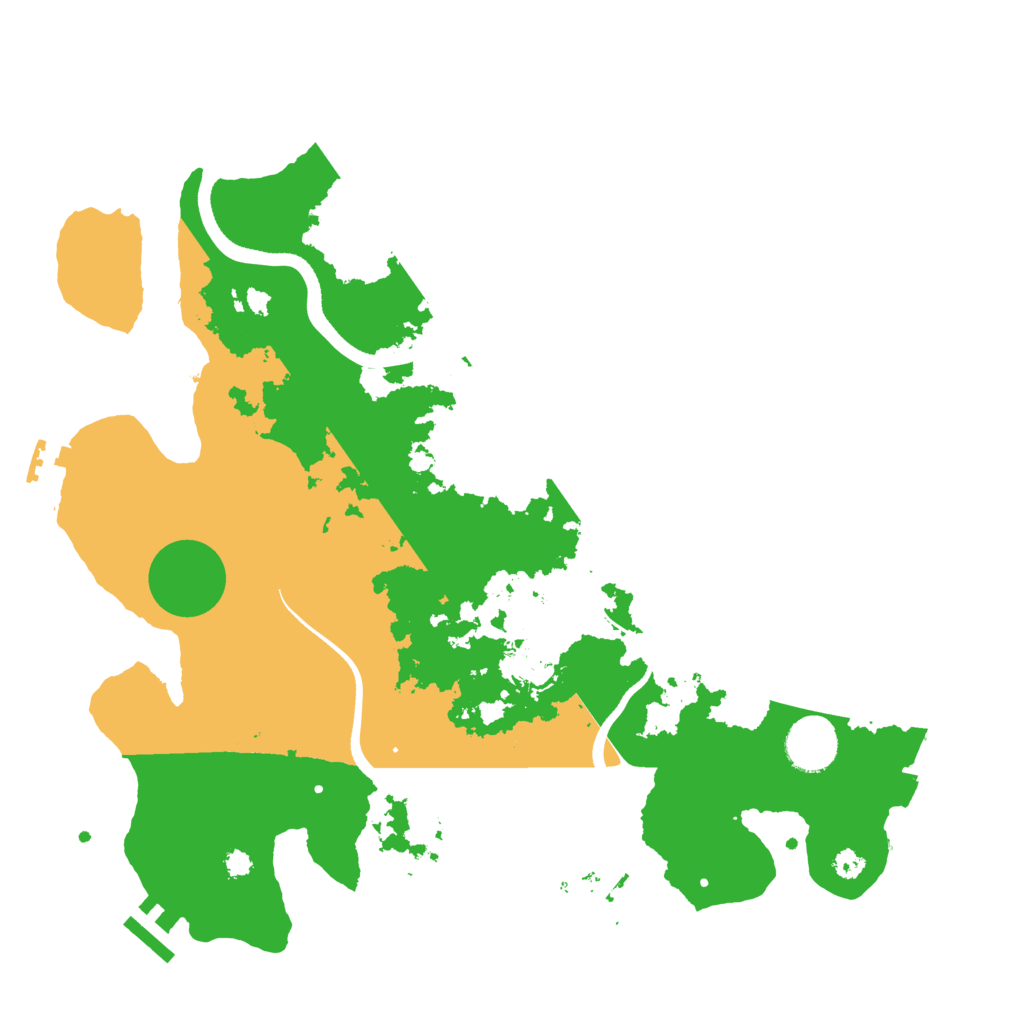 Biome Rust Map: Procedural Map, Size: 3500, Seed: 845712546