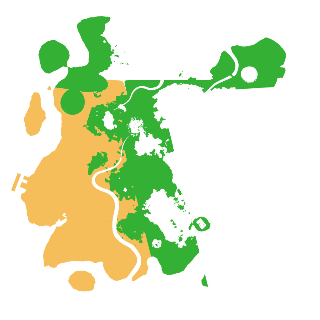 Biome Rust Map: Procedural Map, Size: 3500, Seed: 651321