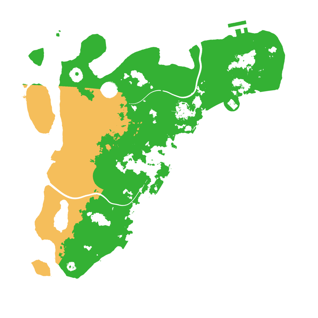 Biome Rust Map: Procedural Map, Size: 3500, Seed: 1103783570