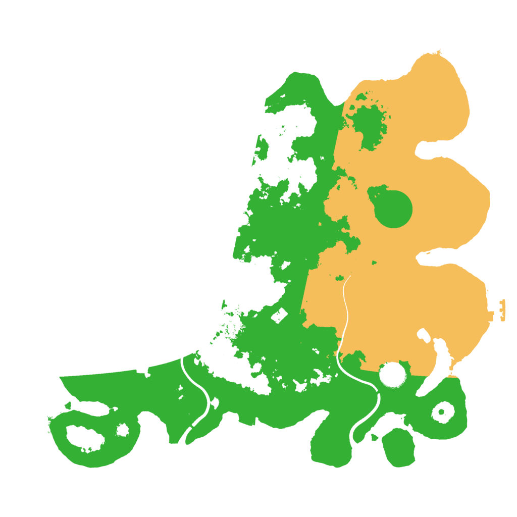 Biome Rust Map: Procedural Map, Size: 3600, Seed: 2083339193