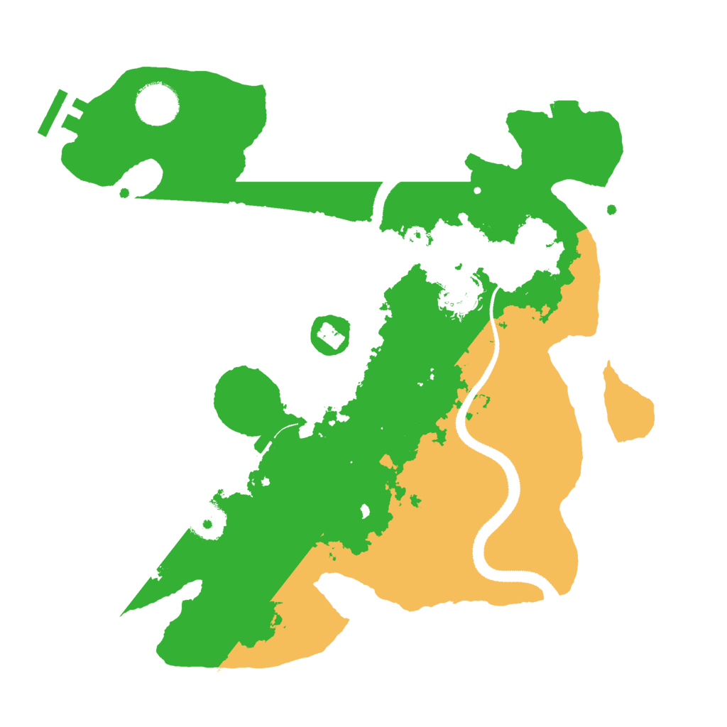 Biome Rust Map: Procedural Map, Size: 3000, Seed: 71327