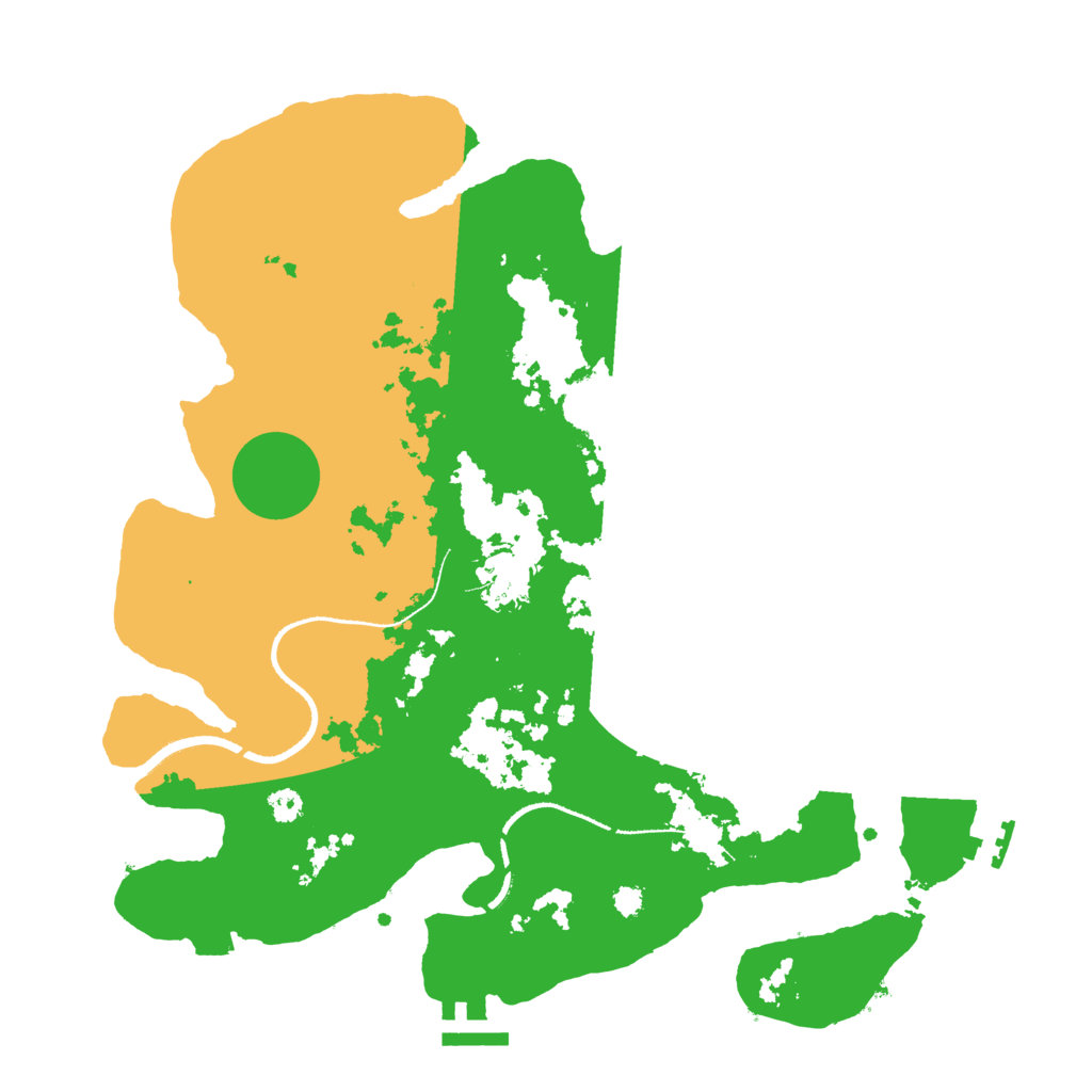 Biome Rust Map: Procedural Map, Size: 3300, Seed: 1991756600
