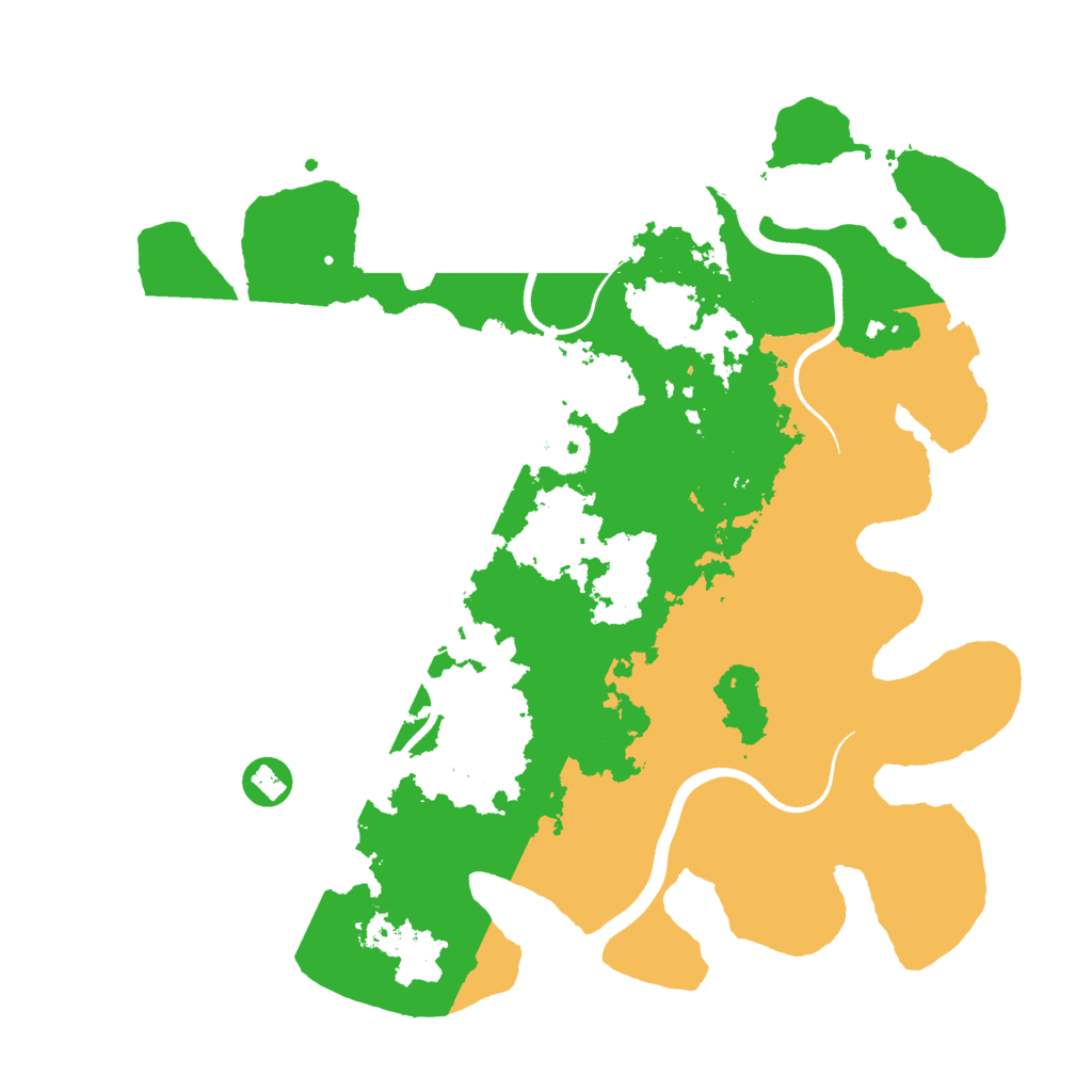 Biome Rust Map: Procedural Map, Size: 3500, Seed: 2054695