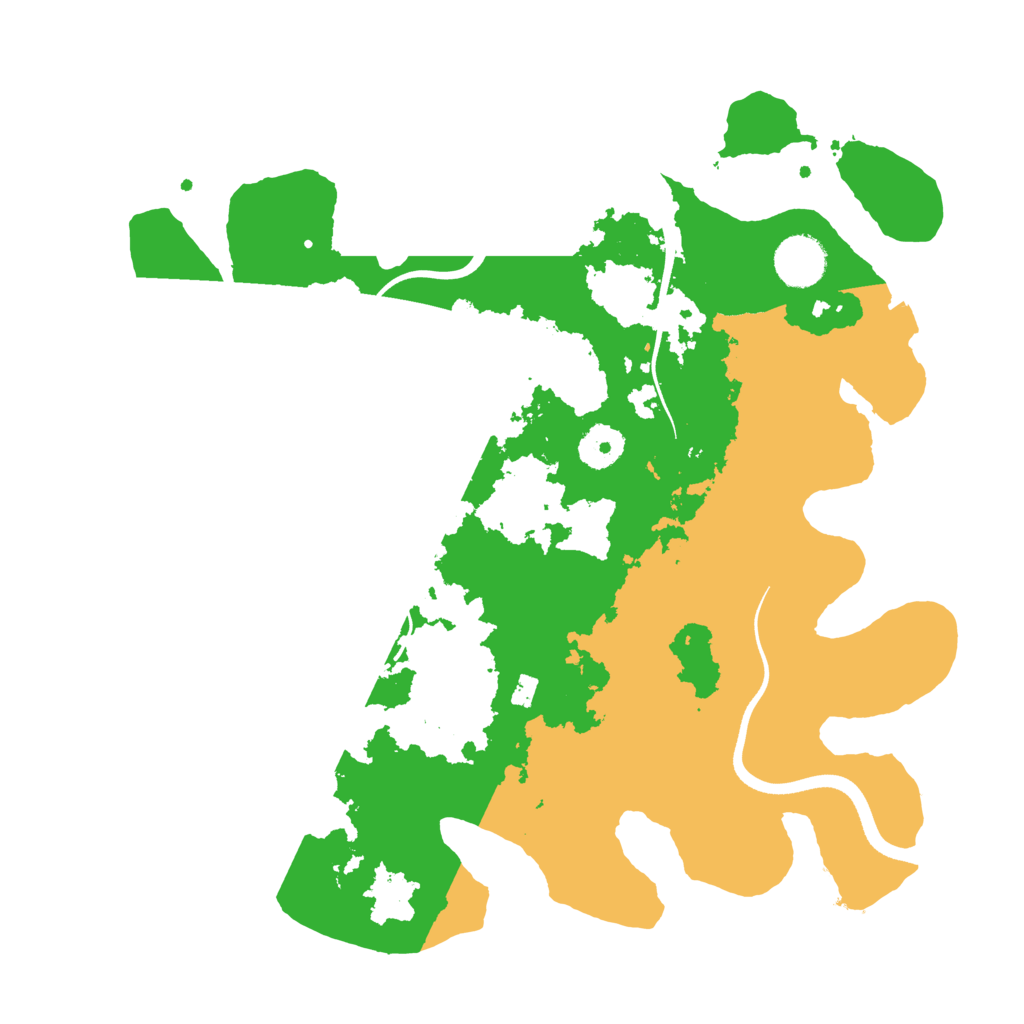 Biome Rust Map: Procedural Map, Size: 3500, Seed: 2054695