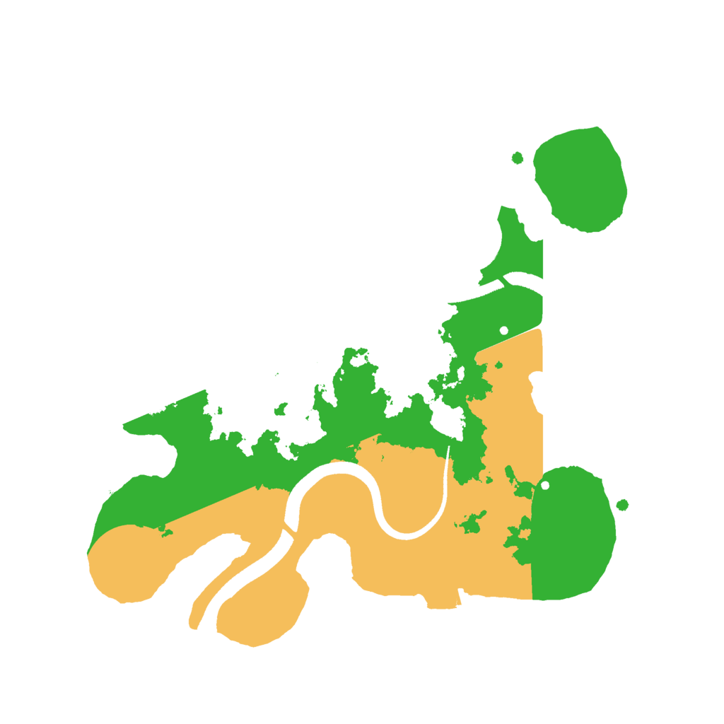 Biome Rust Map: Procedural Map, Size: 2500, Seed: 414