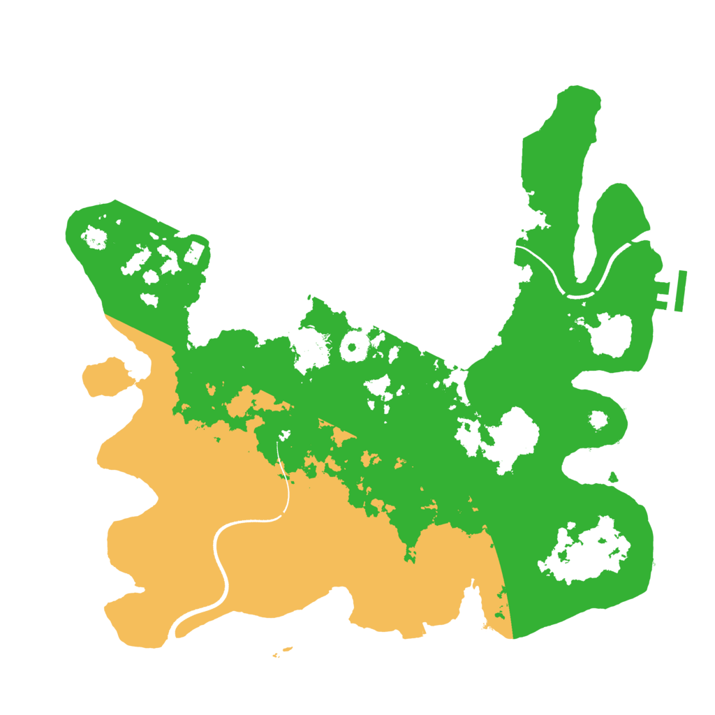 Biome Rust Map: Procedural Map, Size: 3507, Seed: 498619
