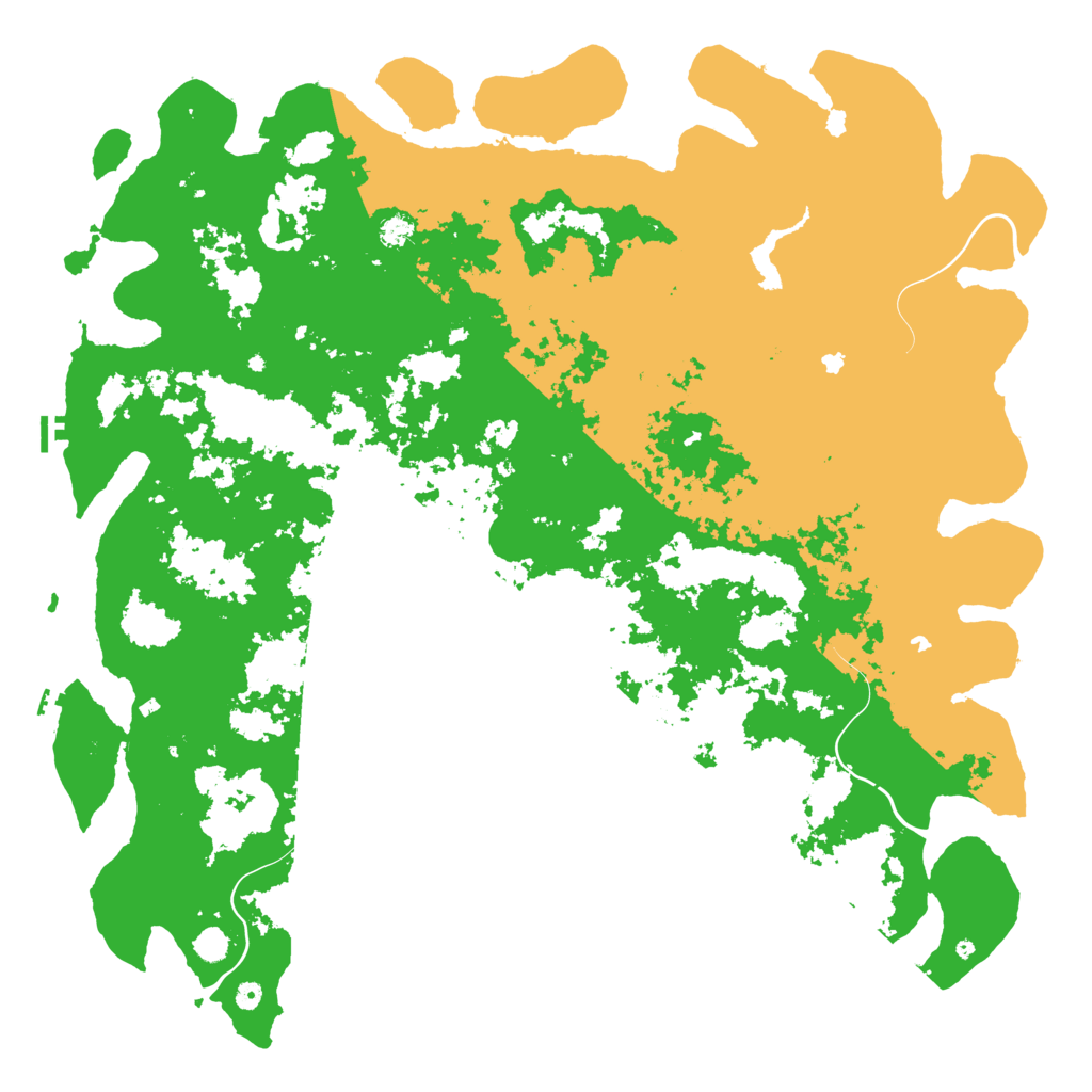 Biome Rust Map: Procedural Map, Size: 6000, Seed: 80374