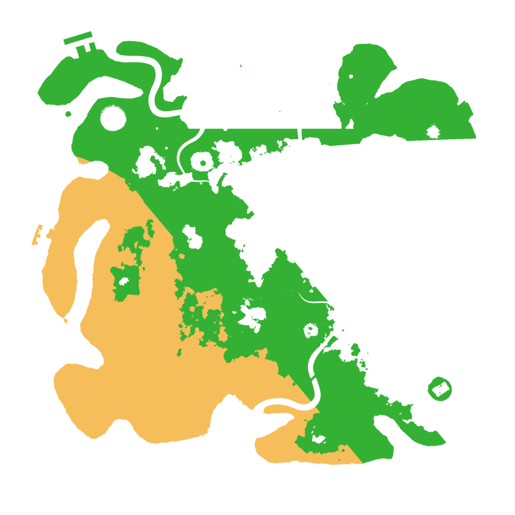 Biome Rust Map: Procedural Map, Size: 3600, Seed: 8884188