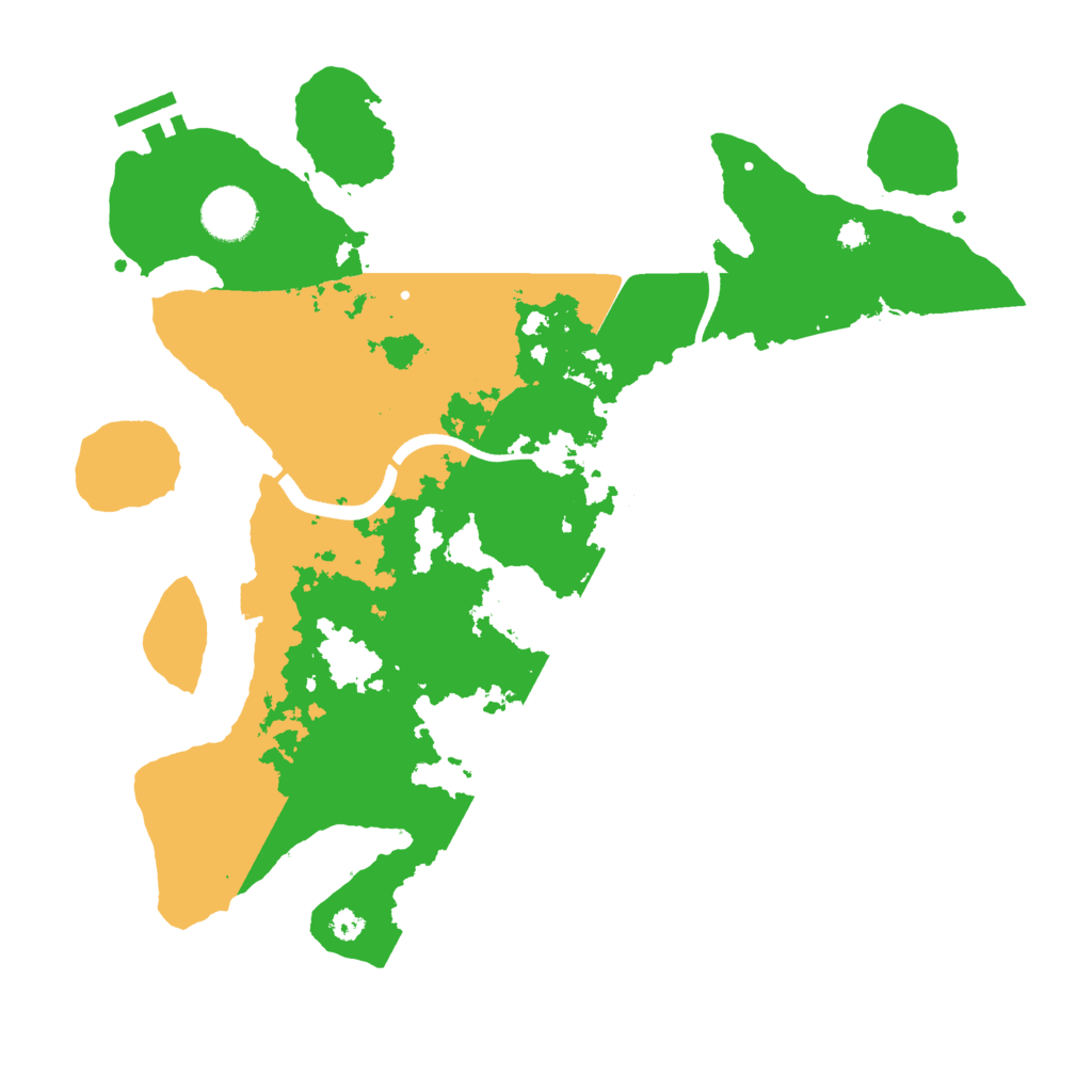 Biome Rust Map: Procedural Map, Size: 3500, Seed: 977665