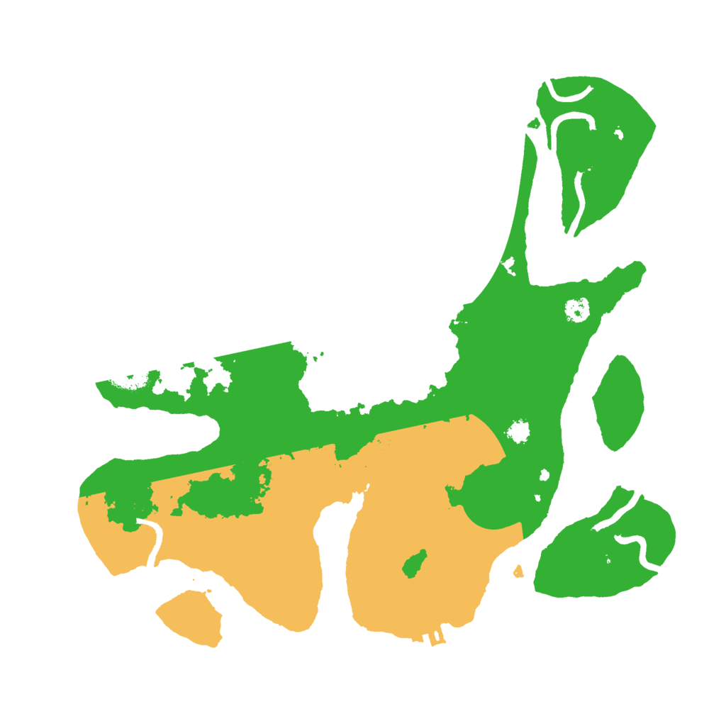 Biome Rust Map: Procedural Map, Size: 3000, Seed: 2222343