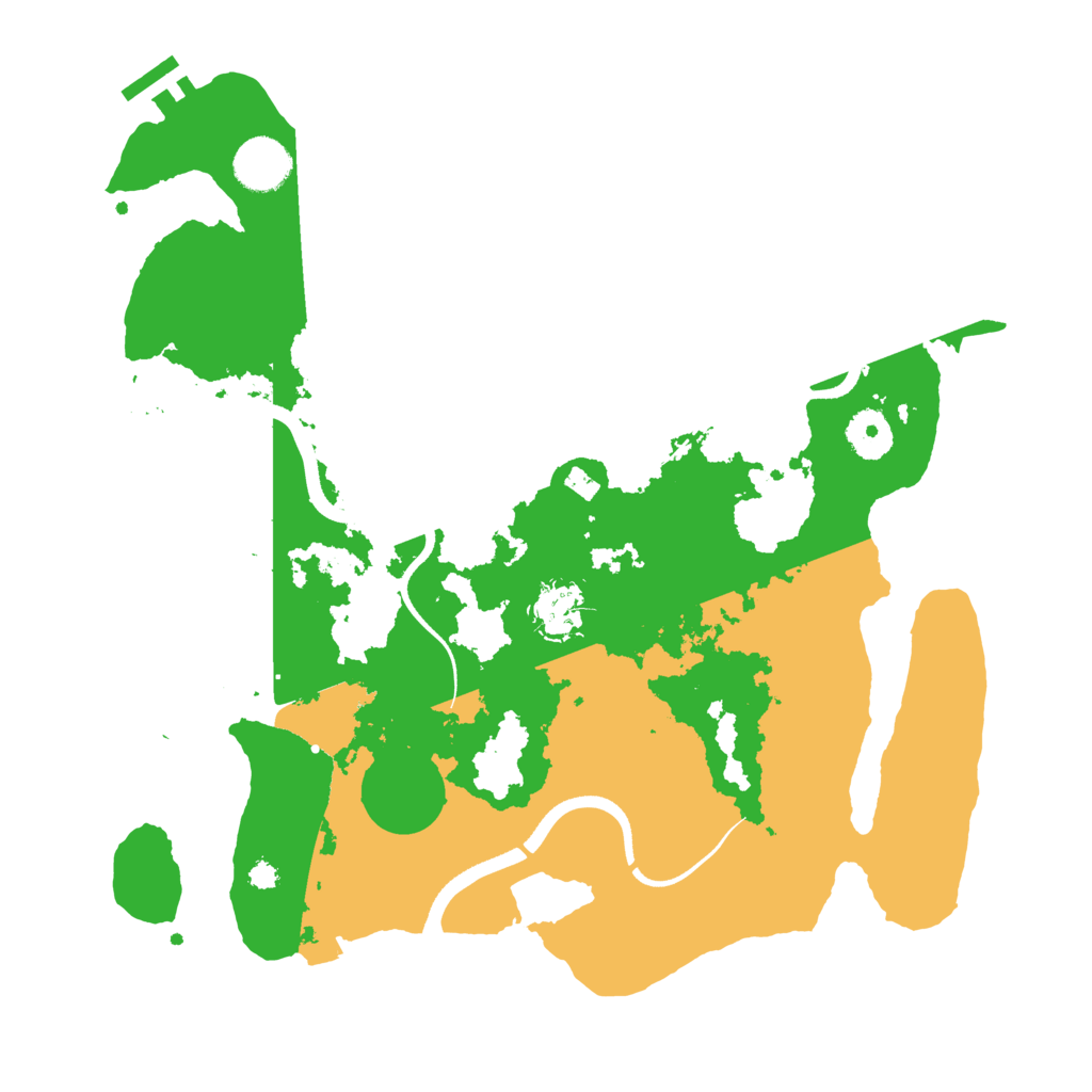 Biome Rust Map: Procedural Map, Size: 3500, Seed: 1145028179