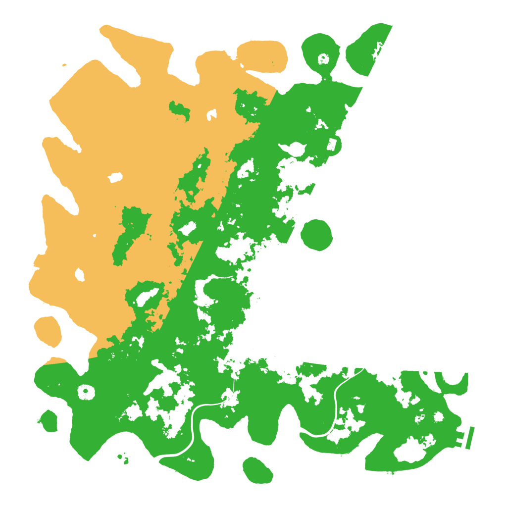 Biome Rust Map: Procedural Map, Size: 4500, Seed: 738014090