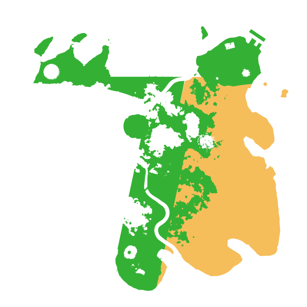 Biome Rust Map: Procedural Map, Size: 3500, Seed: 420911