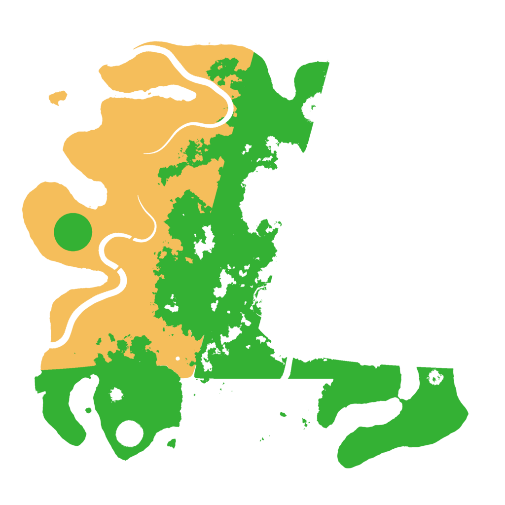 Biome Rust Map: Procedural Map, Size: 3500, Seed: 250987