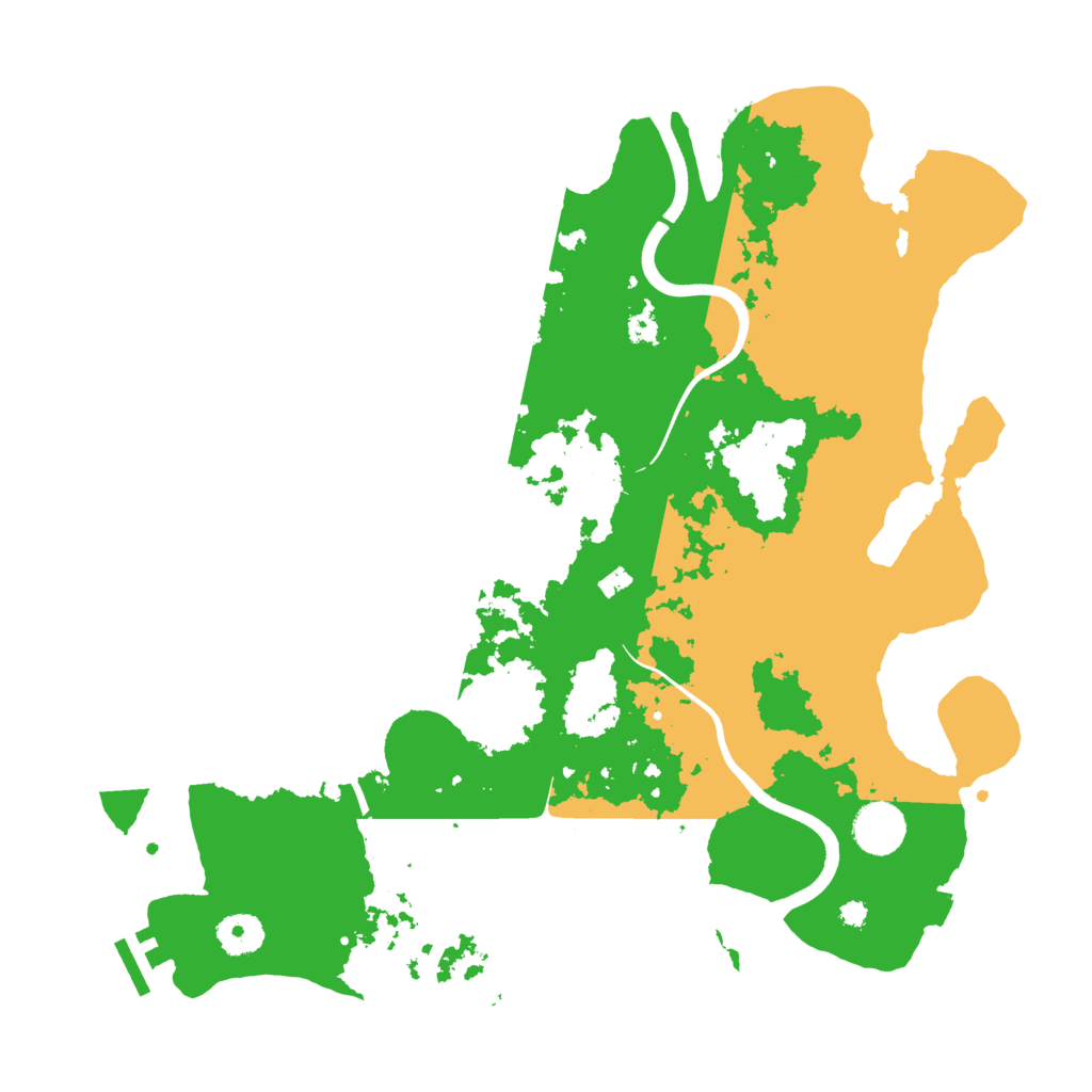 Biome Rust Map: Procedural Map, Size: 3700, Seed: 711414