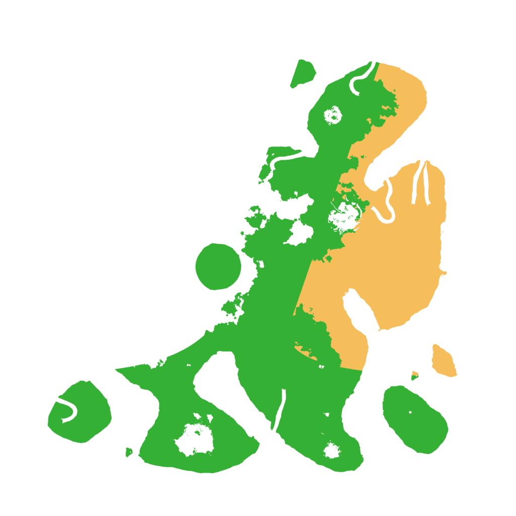 Biome Rust Map: Procedural Map, Size: 3000, Seed: 32425453