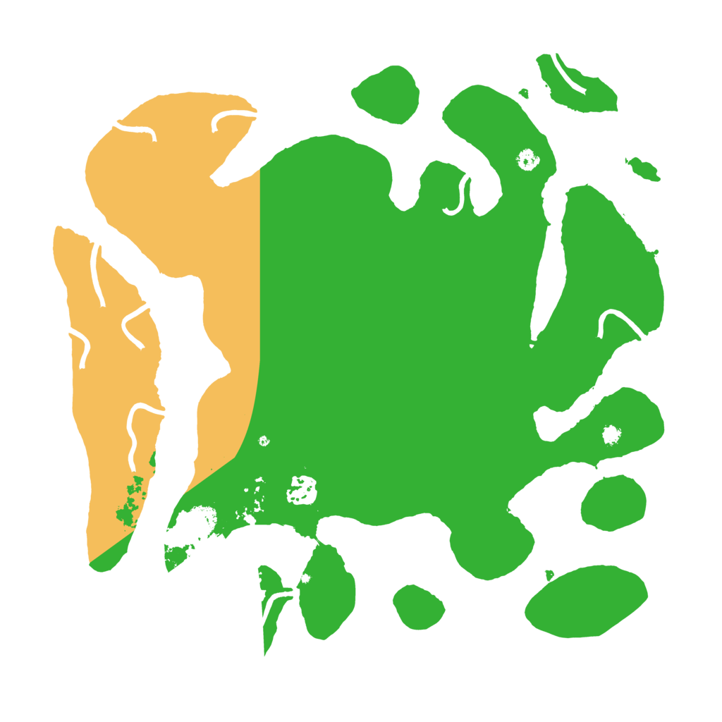 Biome Rust Map: Procedural Map, Size: 3500, Seed: 3539814