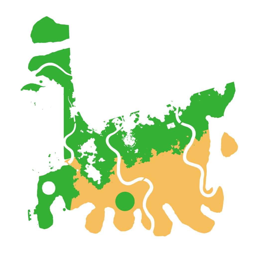 Biome Rust Map: Procedural Map, Size: 3500, Seed: 1395990968