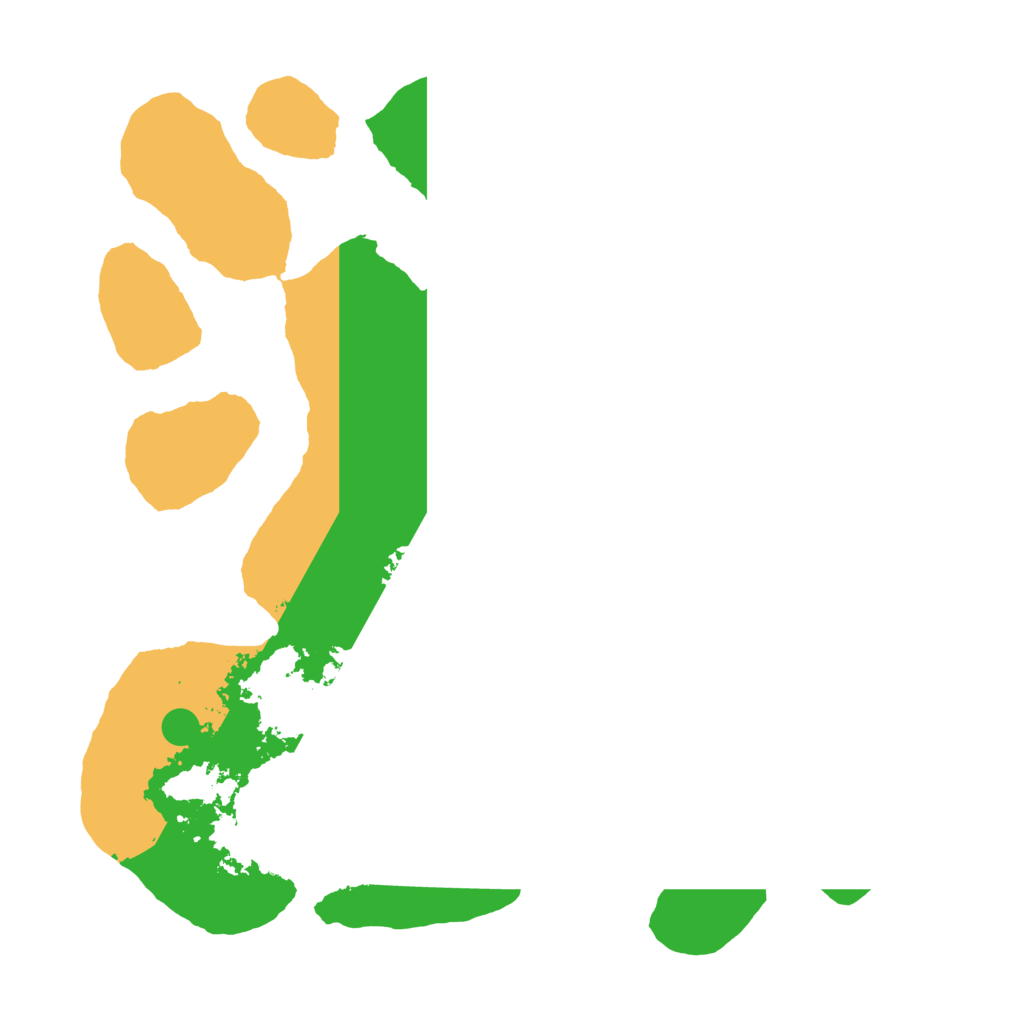 Biome Rust Map: Barren, Size: 3600, Seed: 845335