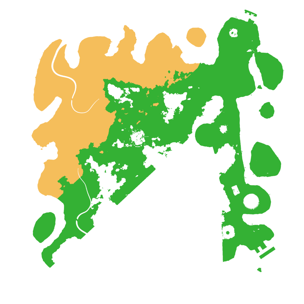 Biome Rust Map: Procedural Map, Size: 3500, Seed: 64978