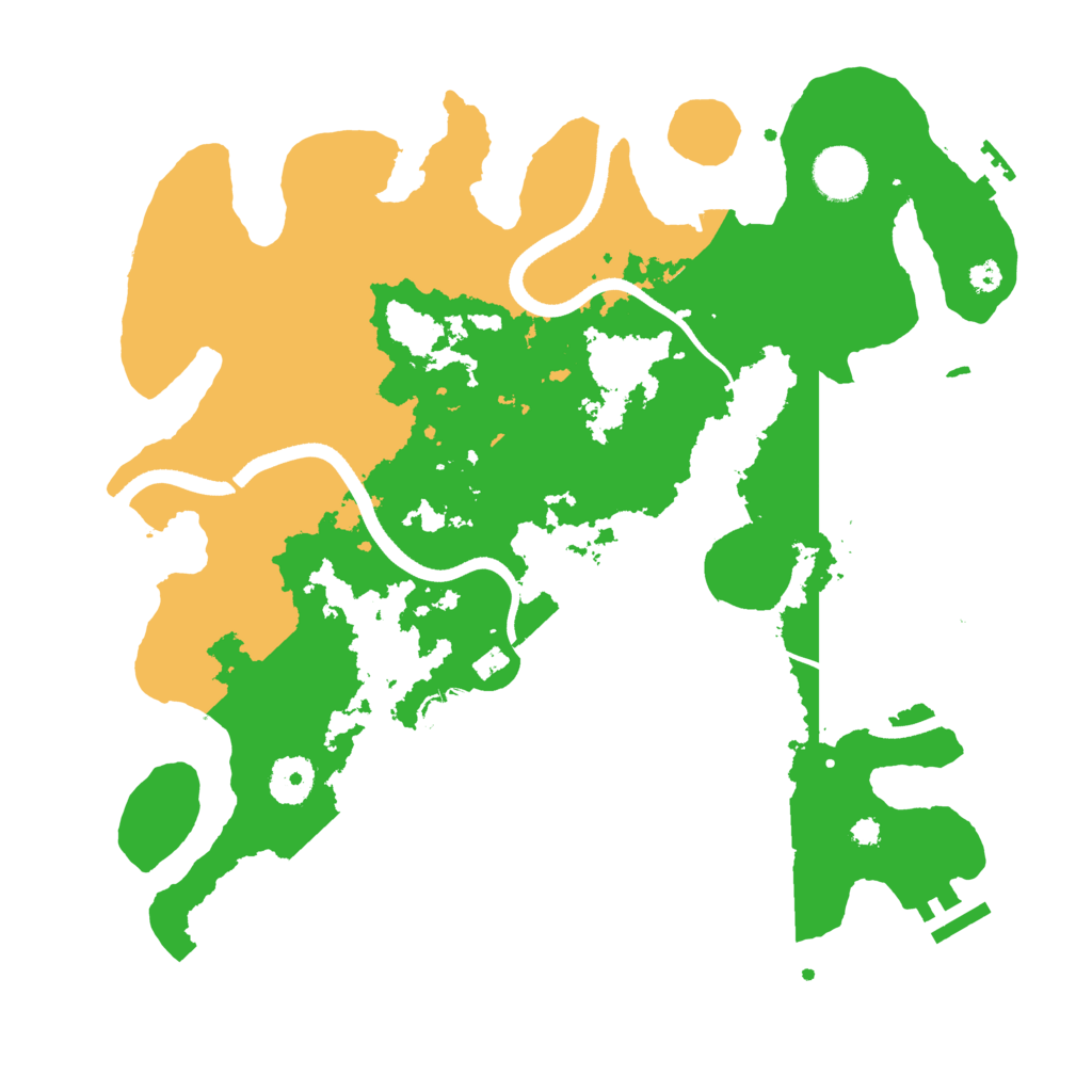 Biome Rust Map: Procedural Map, Size: 3500, Seed: 64978