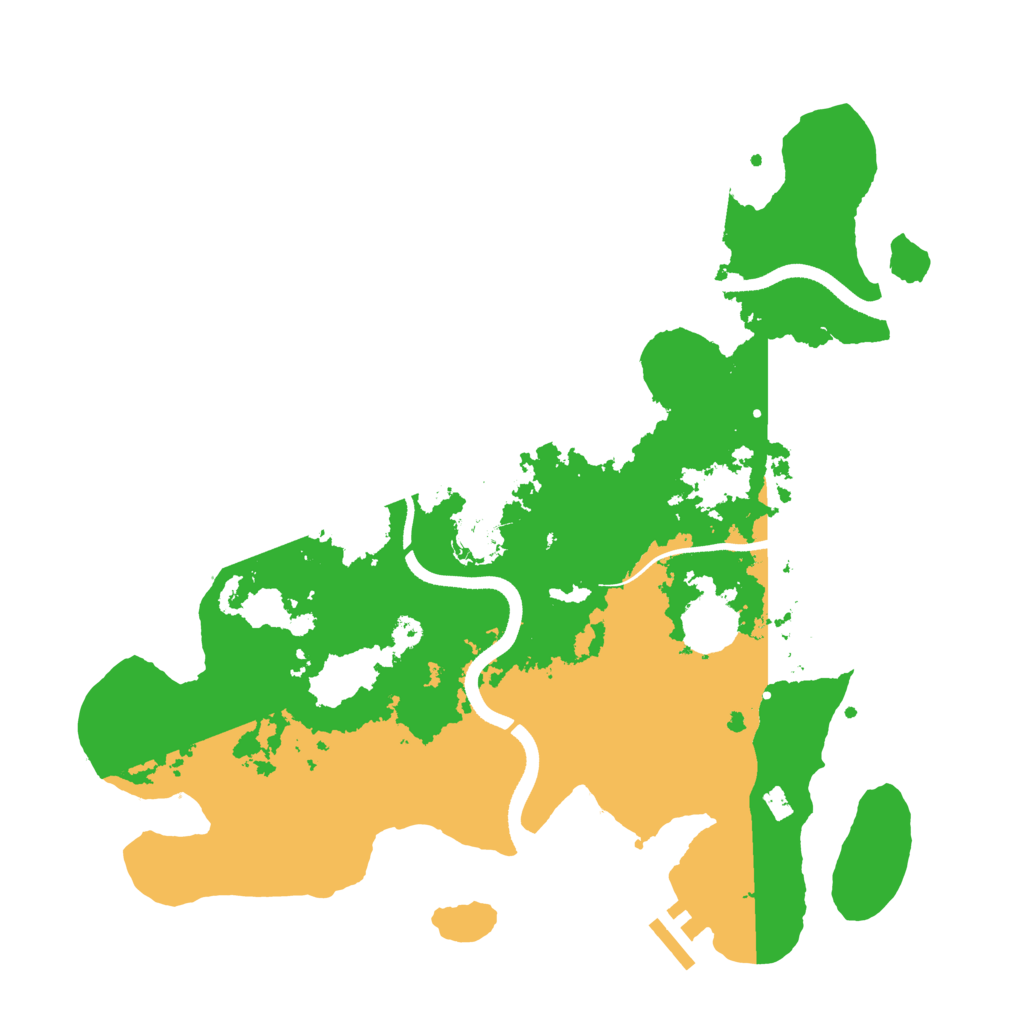 Biome Rust Map: Procedural Map, Size: 3500, Seed: 237561558