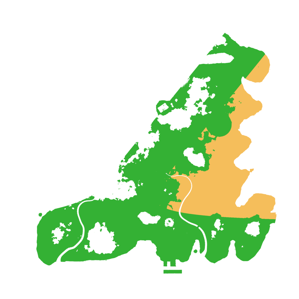 Biome Rust Map: Procedural Map, Size: 3280, Seed: 1500000000
