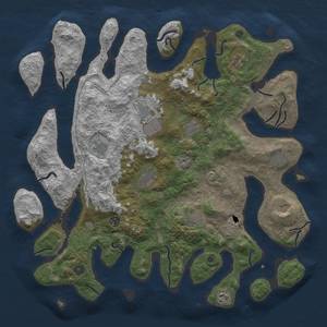 Thumbnail Rust Map: Procedural Map, Size: 4600, Seed: 21, 14 Monuments