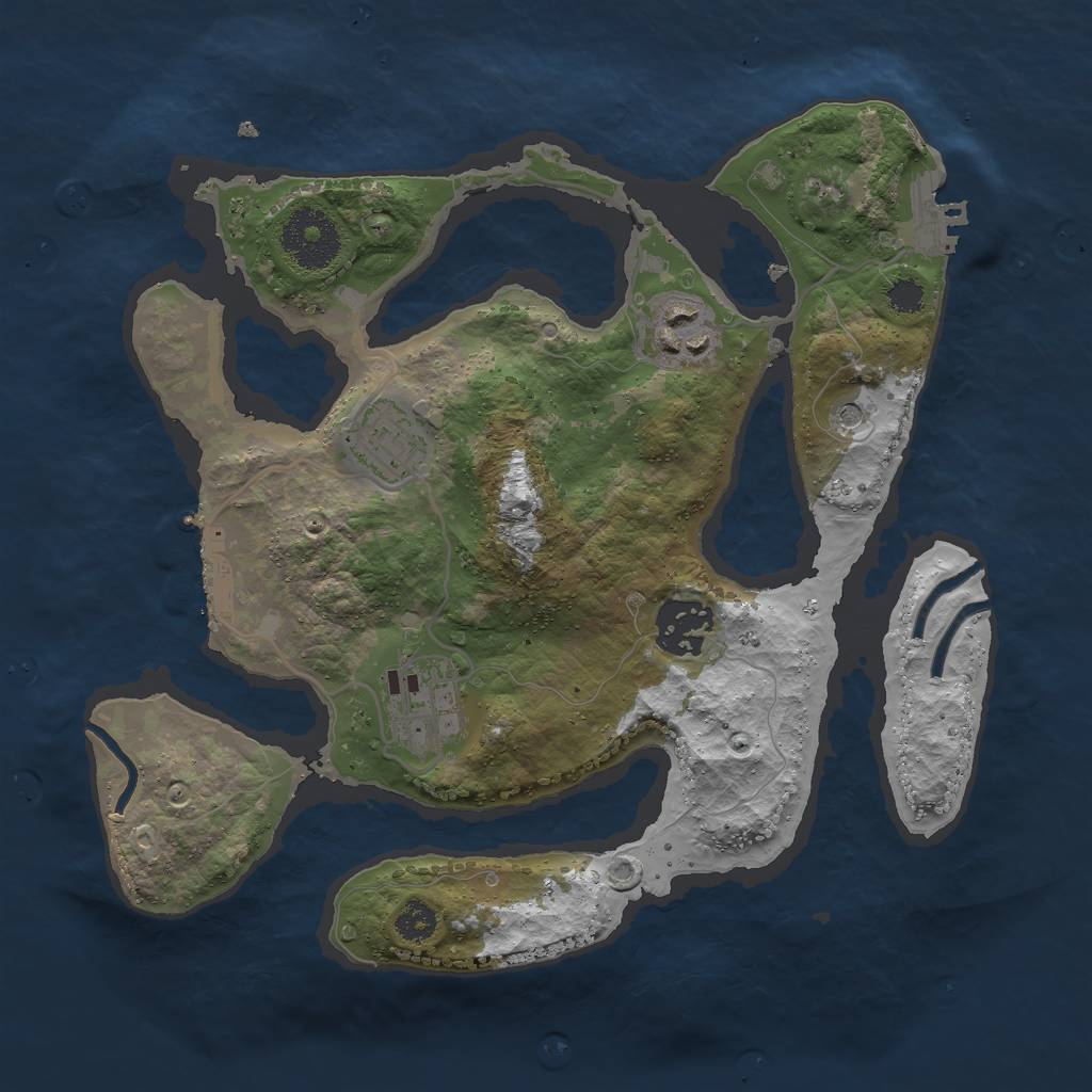 Rust Map: Procedural Map, Size: 2800, Seed: 19, 9 Monuments