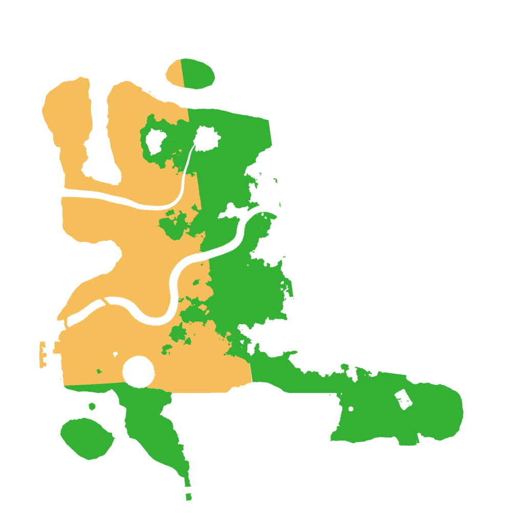 Biome Rust Map: Procedural Map, Size: 3000, Seed: 20210707