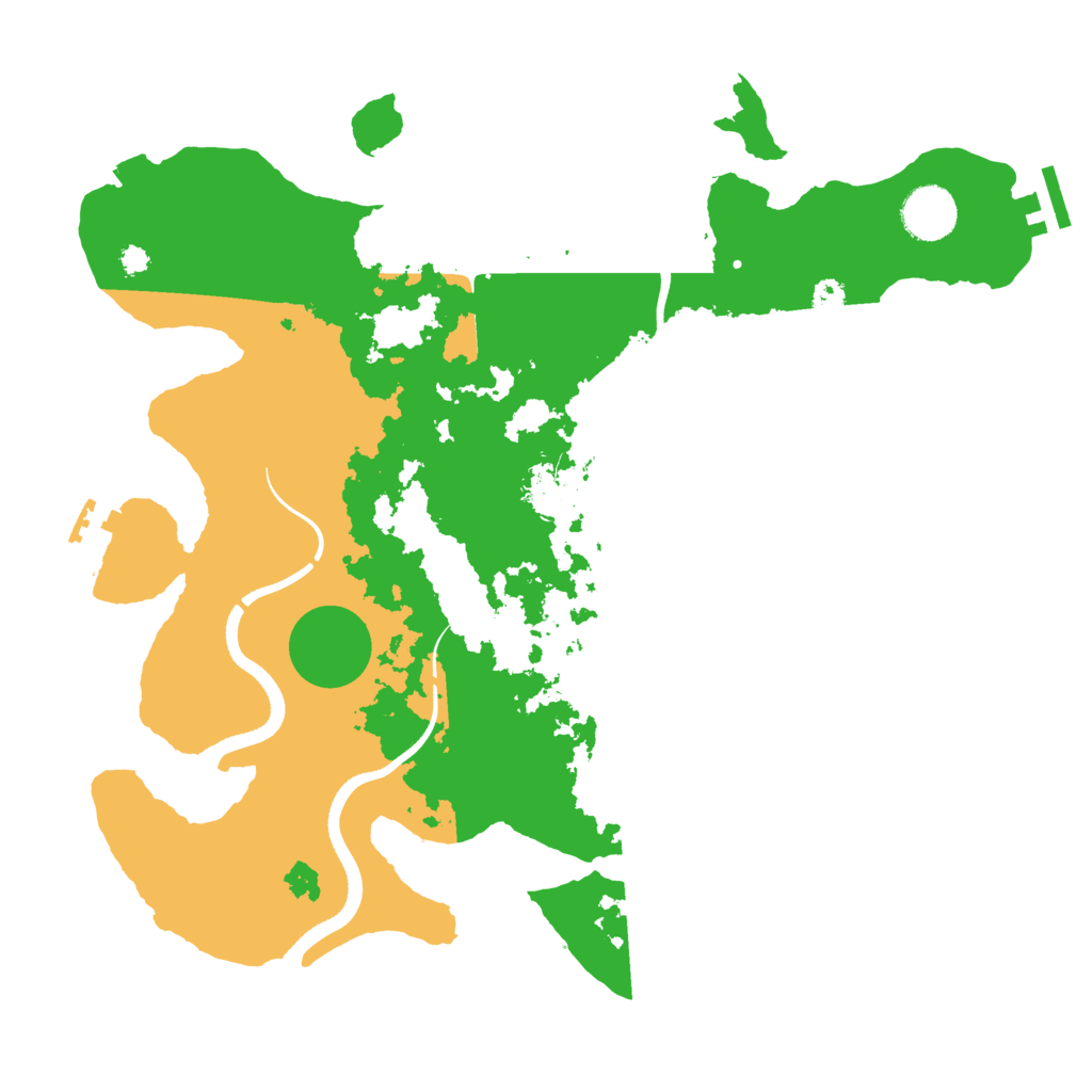 Biome Rust Map: Procedural Map, Size: 3500, Seed: 1955945659
