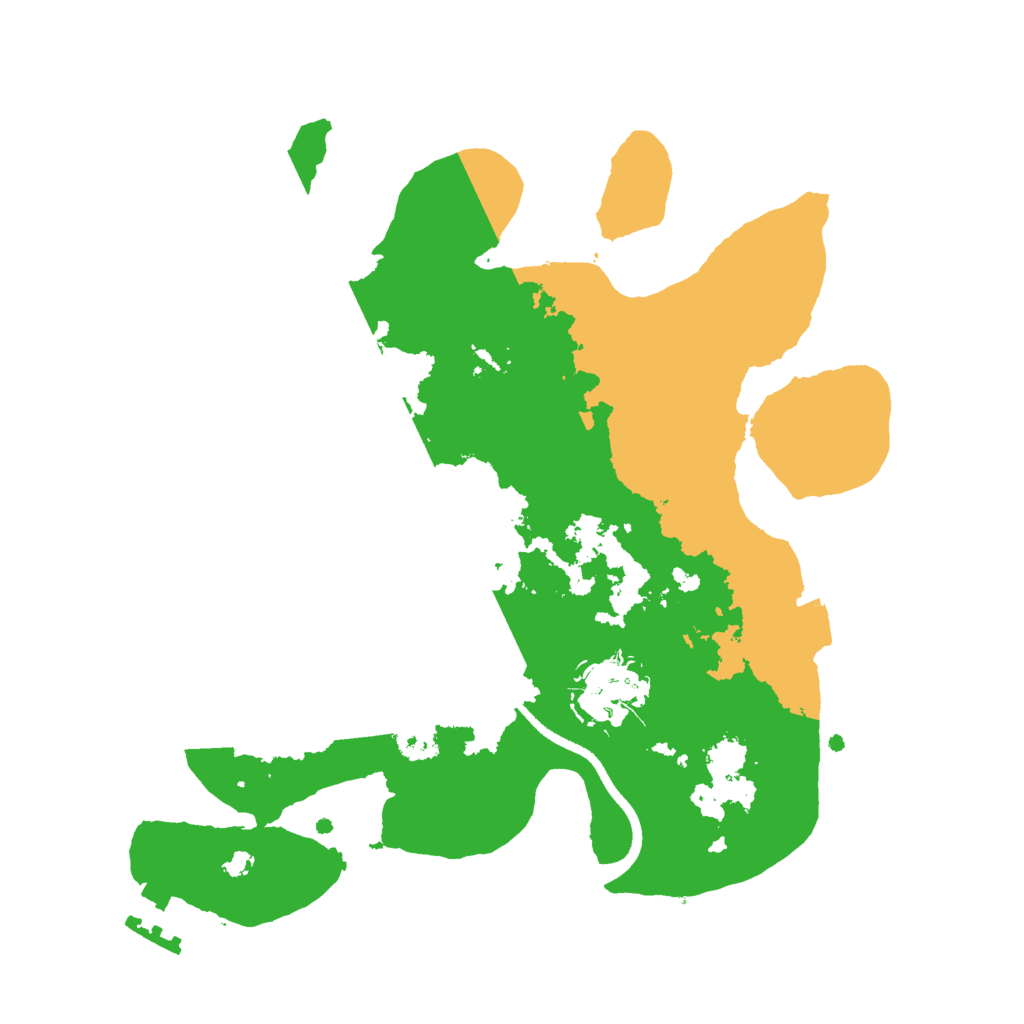 Biome Rust Map: Procedural Map, Size: 2500, Seed: 20407