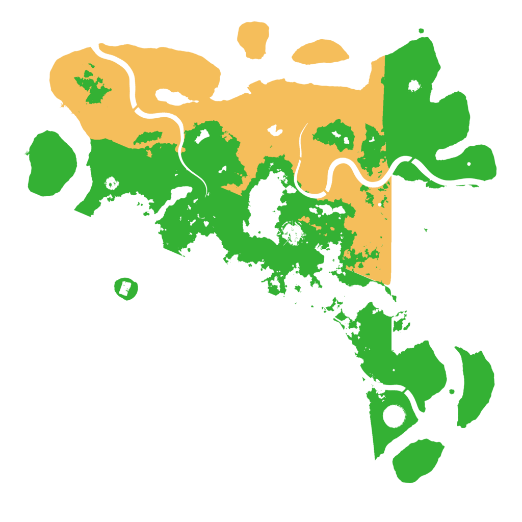 Biome Rust Map: Procedural Map, Size: 4100, Seed: 911