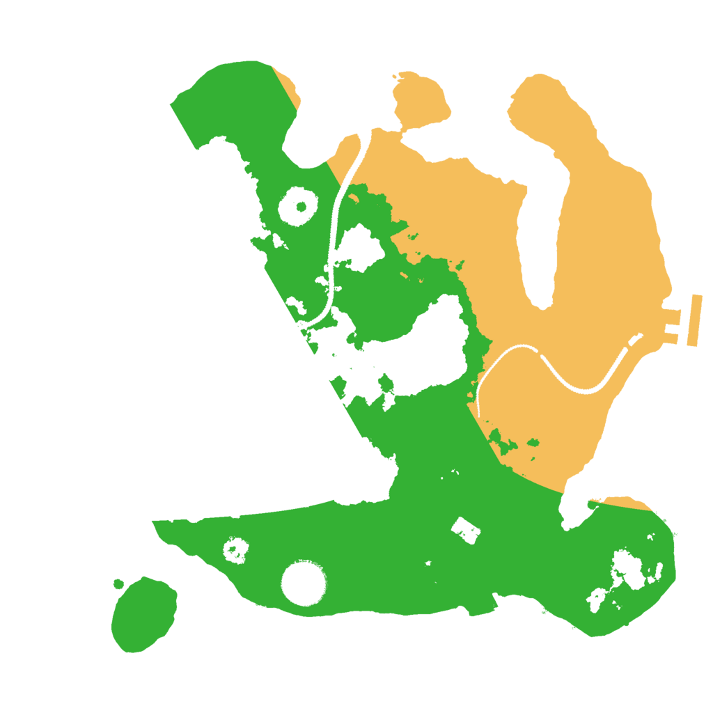 Biome Rust Map: Procedural Map, Size: 2800, Seed: 583384885