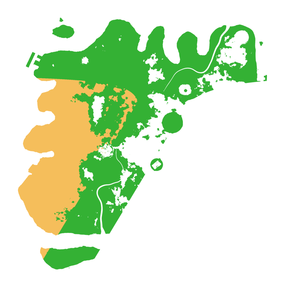 Biome Rust Map: Procedural Map, Size: 3700, Seed: 9845219