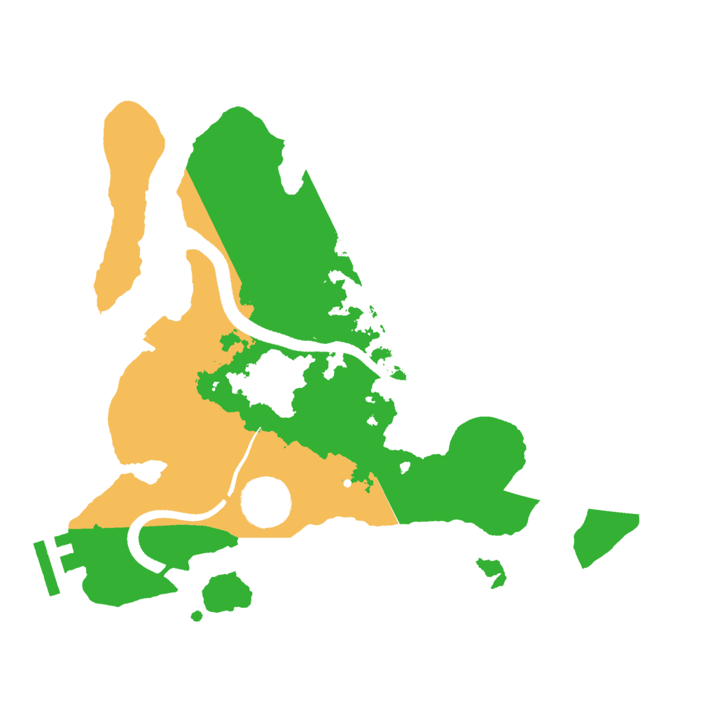 Biome Rust Map: Procedural Map, Size: 2600, Seed: 5375