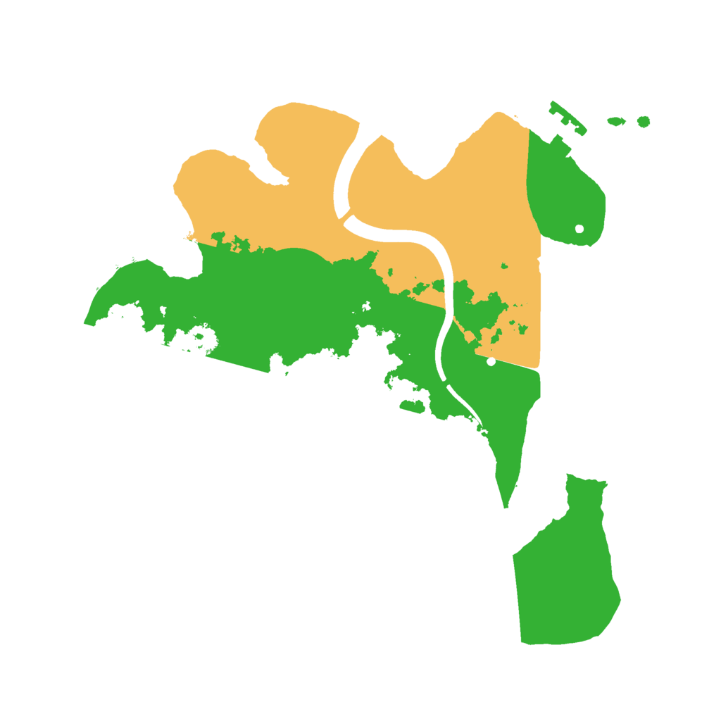 Biome Rust Map: Procedural Map, Size: 2400, Seed: 21341234