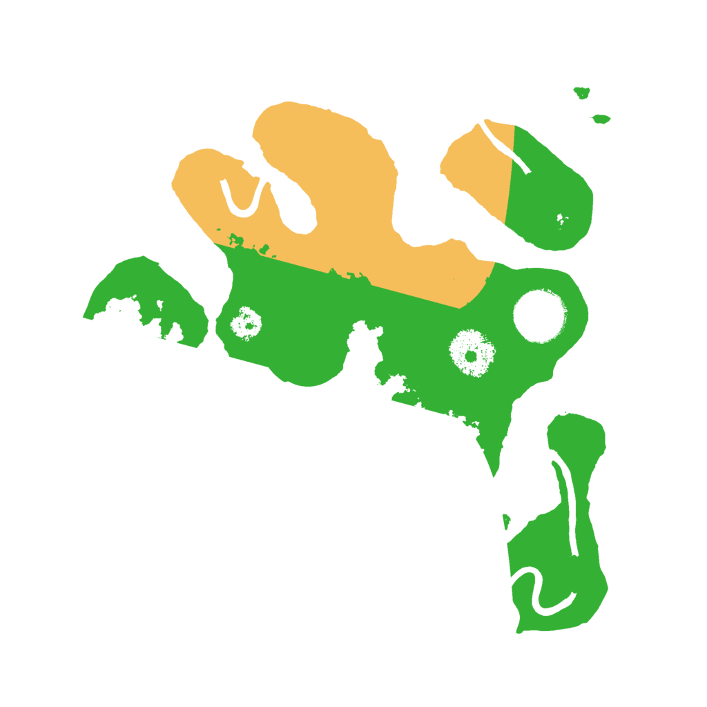 Biome Rust Map: Procedural Map, Size: 2400, Seed: 21341234